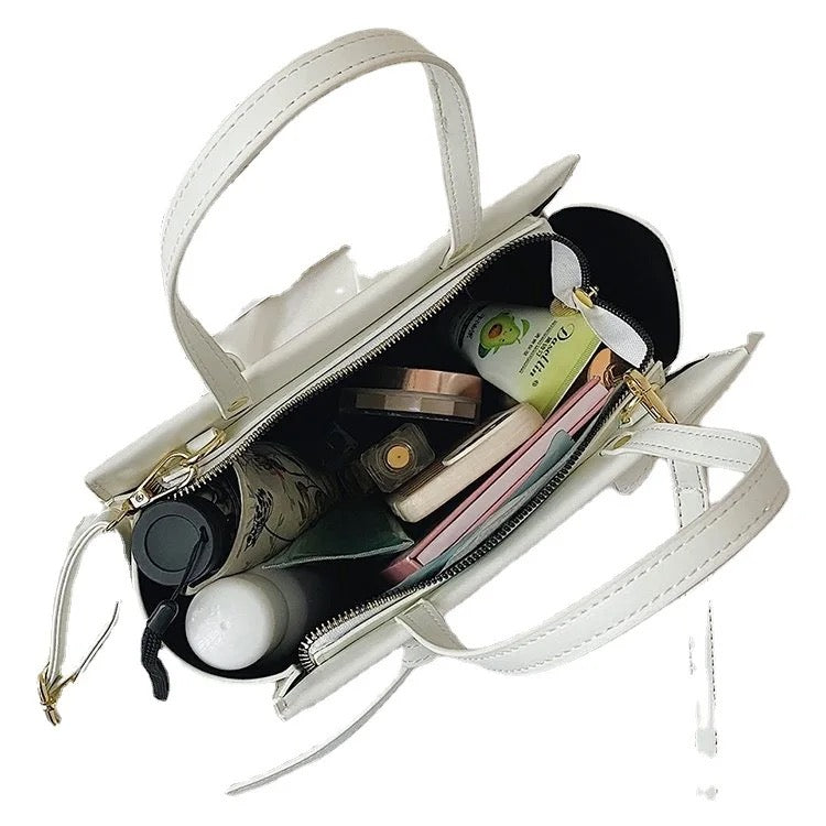 Handbag top handle sling bag with knotty Edges