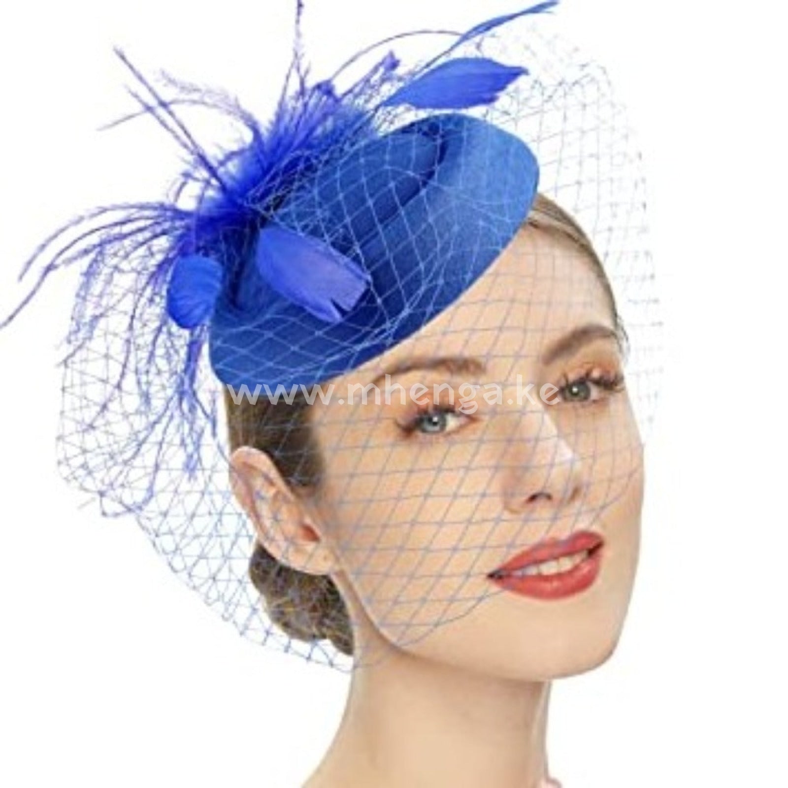 Fascinators Hats Pill Box With Feathers For Women Fascinator Wedding Ladies Fascinators Blue
