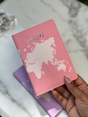 Passport cover world map