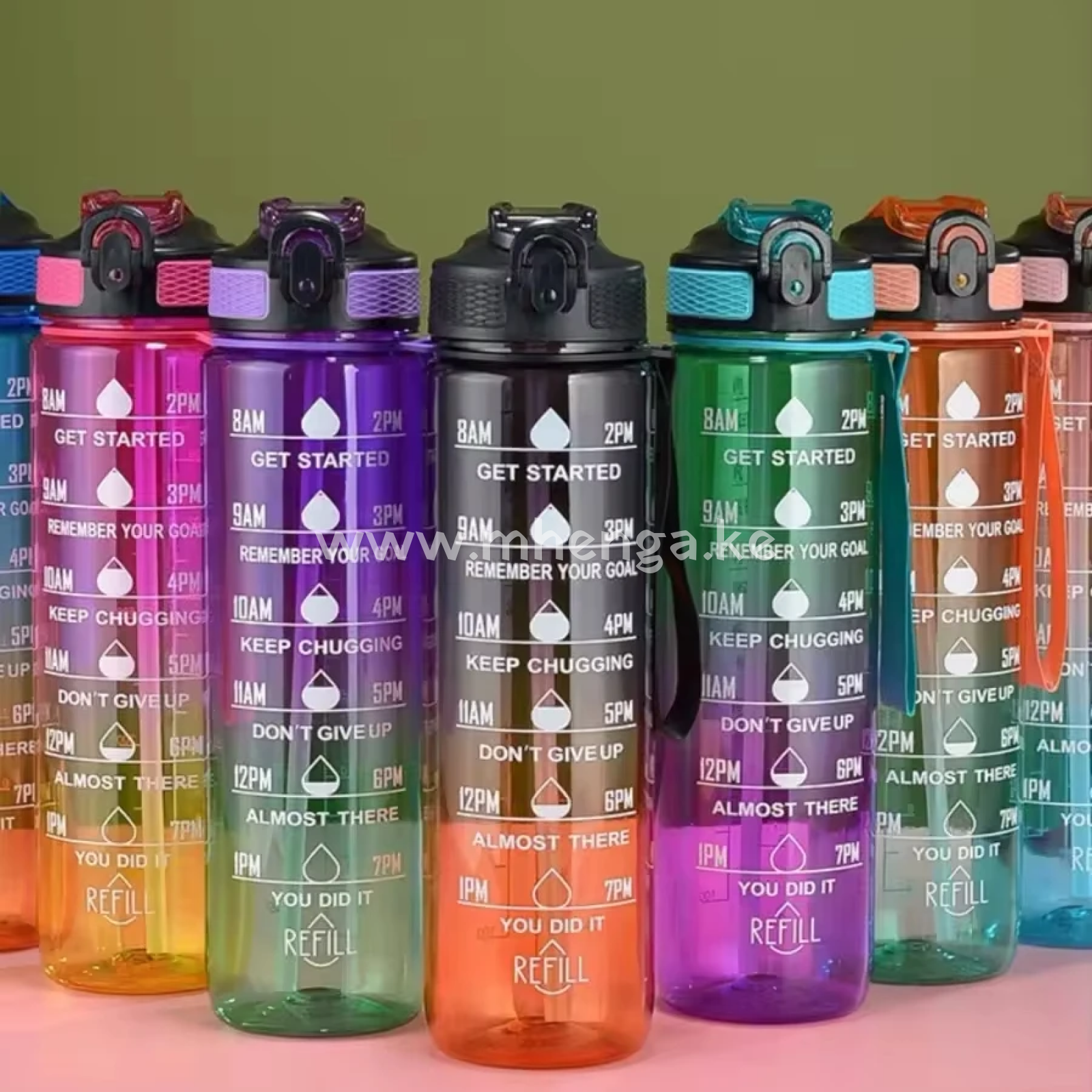 1 Litre Water Bottles Transparent Cold And Hot