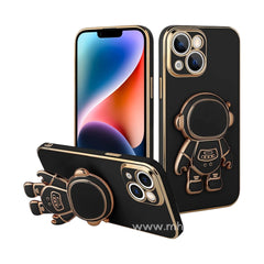 6D Plating Astronaut Hidden Stand Case Cover for iPhone for iPhone XR/11/11 Pro/11Pro Max/13/13 Pro / 13 Pro Max / 14 Pro Max Protective Cover (