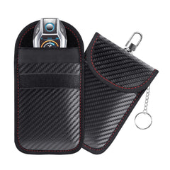 Lanpard Faraday Bag for Key Fob, Cage Protector, Car RFID Signal Blocking Key Fob Protector, Double-Layers of Shielding Carbon Fiber Material Anti-Theft Pouch