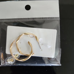Twisted loop earring set
