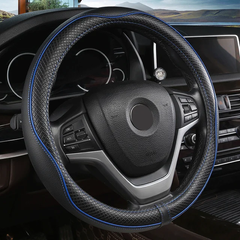 Car Steering Wheel Cover, Anti-Slip, Safety, Soft, Breathable, Heavy Duty, Thick, Full Surround, Sports Style