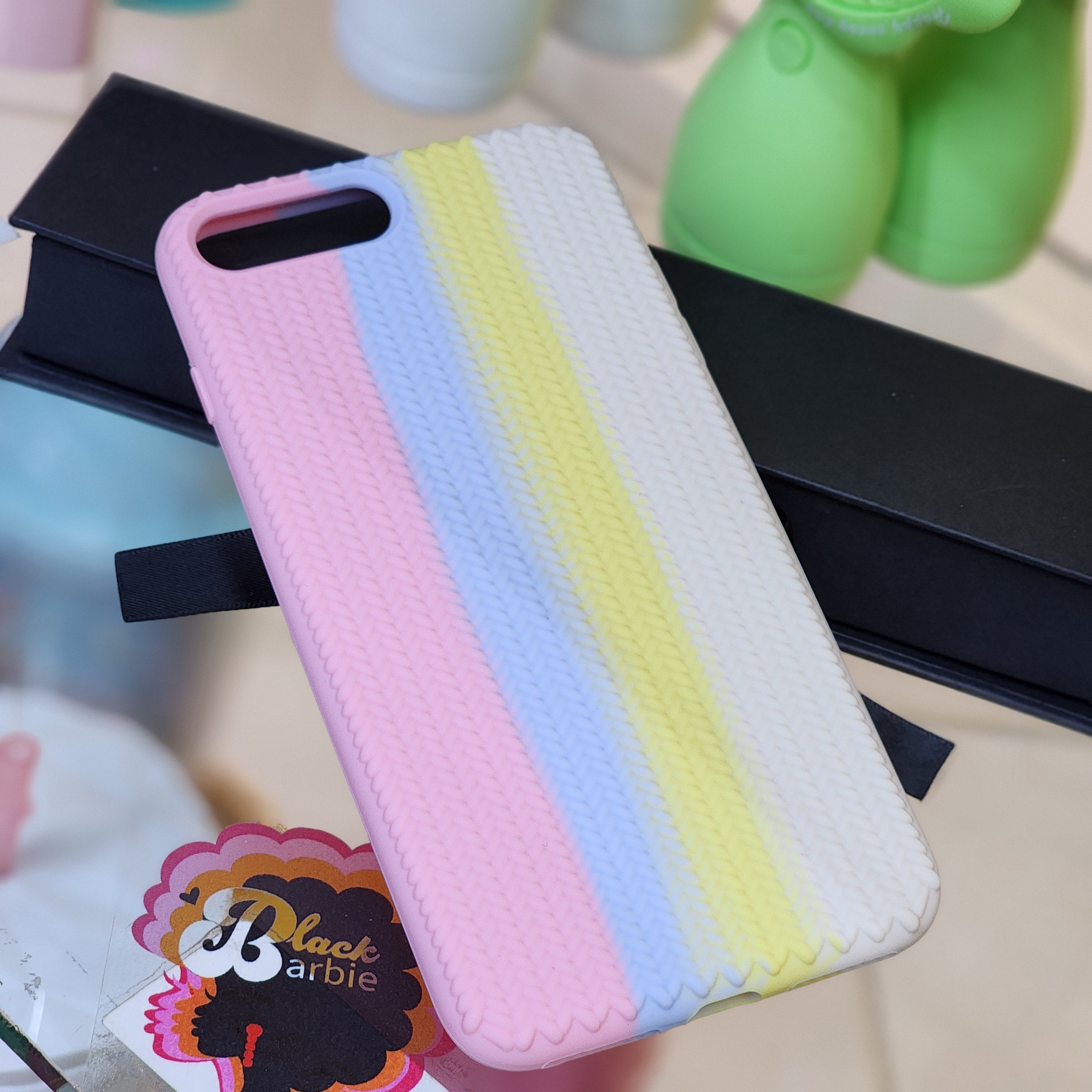 IPhone 7/8 plus phone case covers, woven colors