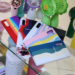 Samsung note 10 stripes silicone phone case cover