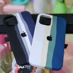 IPhone 12 / IPhone 12 Pro rainbow silicone phone case