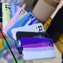 Samsung A22 4g silicone cases multicoloured A 22 4g case rainbow