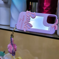 IPhone 13 barbie cases with back mirror