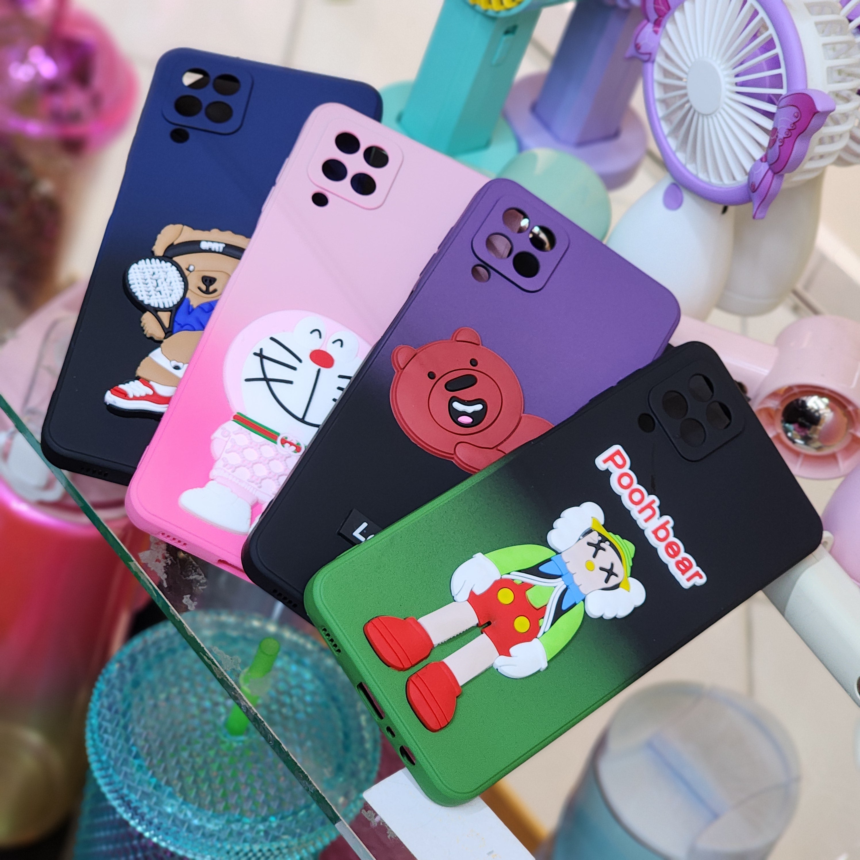 Samsung A12 soft silicone phone case cover cartoon character cases