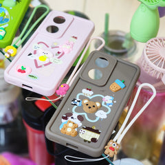 Oppo reno 8t 5g phone cases cute case with strap