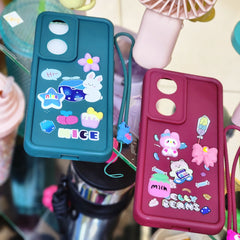 Oppo reno 8t 5g phone cases cute case with strap