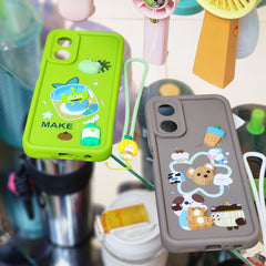 Oppo A17k cute phone case strap  cases