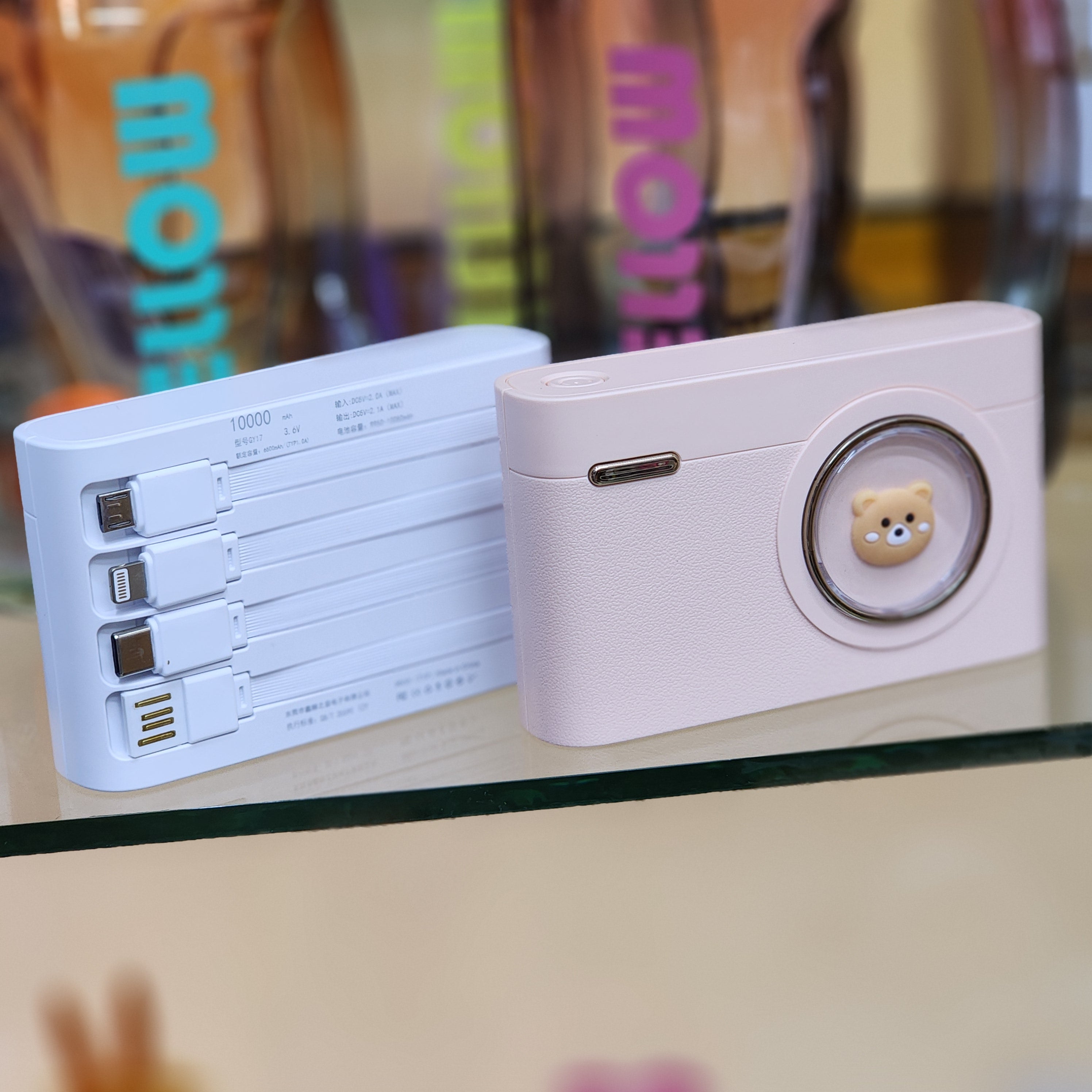 Power bank small Cute 10,000 mAH powerbanks camera design