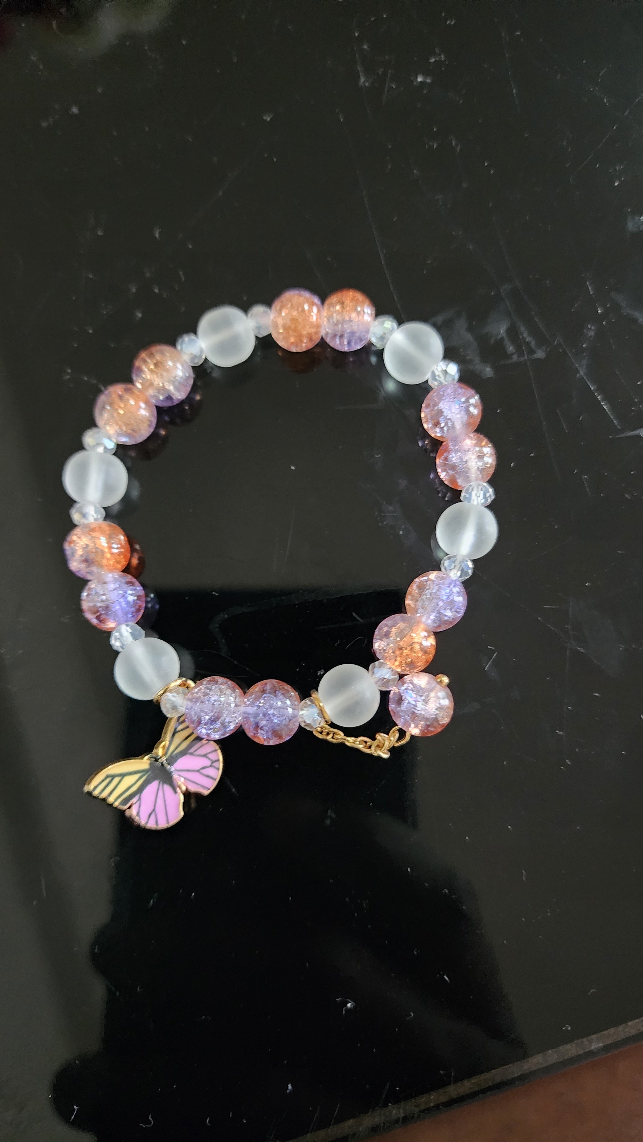 Flower Bead Jade Crystal Lucky Bracelets charms for Women Chinese Style Good Lucky Key Jade Dainty Beads Bracelet Gold Jewelry Gifts for Women Her Him Father Mother charm