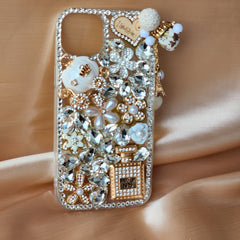 Iphone 14 plus shimmery fancy phone case