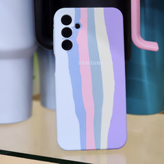 Samsung A13 5g A 13 silicone cases rainbow stripes phone case 5 g