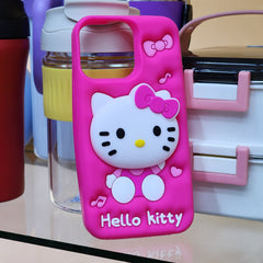 IPhone 15 Pro Max 3d phone case phone case silicone pop socket hello kitty mouse