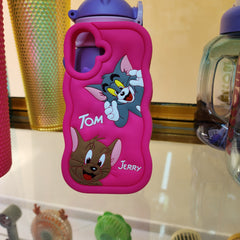 IPhone 16 , Liquid Silicon﻿e case Tom & Jerry cases