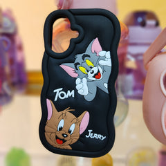 IPhone 16 , Liquid Silicon﻿e case Tom & Jerry cases