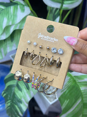 Earring Set stadivirus studs and Loops