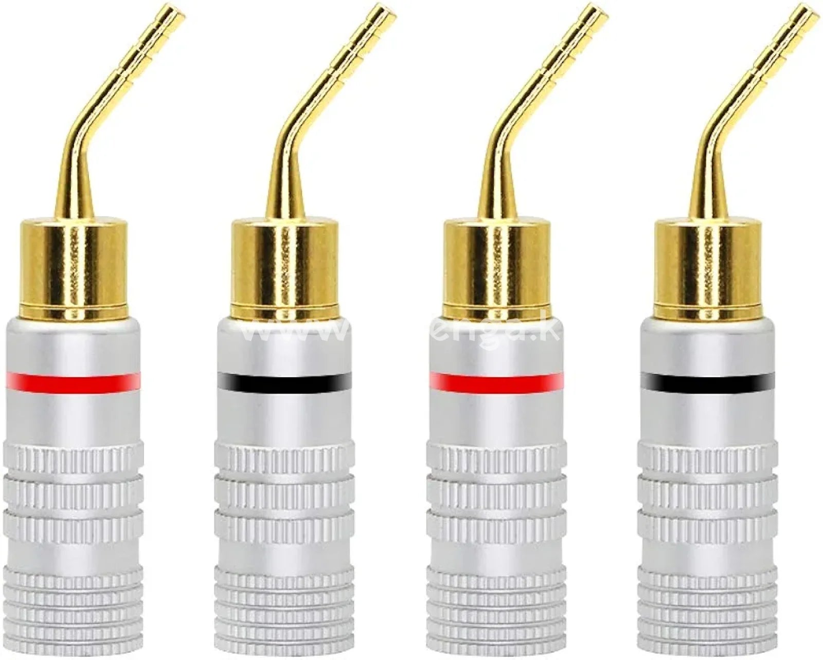 2Mm Banana Speaker Pin Plugs Audio Screw Type Cable Connector Adapter Gold Plated Connectors Plug