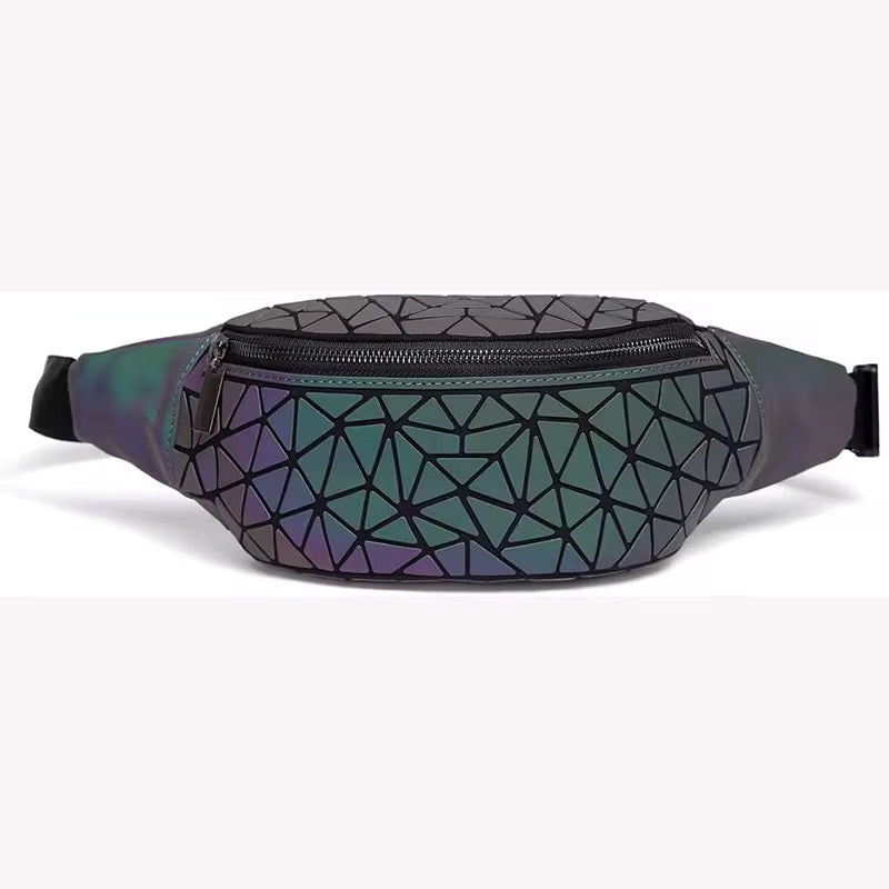 Waist Bag Geometric reflective waist bag