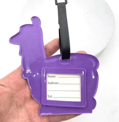 Luggage tag passport travel Llama