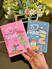 Passport cover I love travel