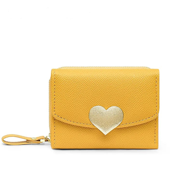 Wallet mini wallet with love buckle