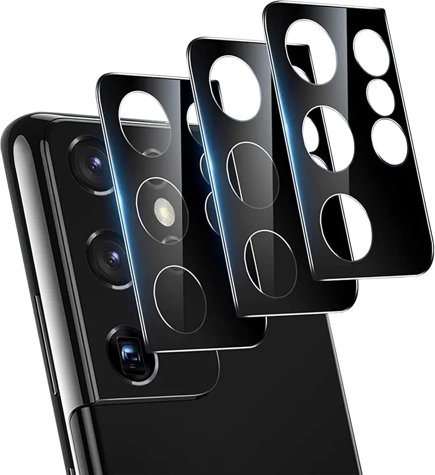 Camera Lens Protector for Samsung Galaxy S21 Ultra 5G Tempered-Glass Camera Lens Cover, [Case Friendly] [Military Protective] [HD Clear] [Anti-Scratch]