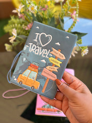 Passport cover I love travel
