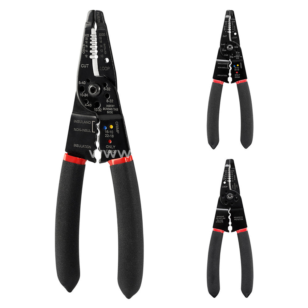 7 In 1 Wire Stripper Cutter Stripping Tool - 8 Inch Multi-Function Hand Crimping Plier