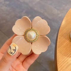 Hair clip flower Aclyric pearl
