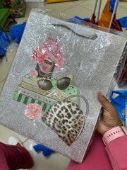 Gift bag glitter with bag and Sunnies