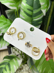 Ring Set rhinestones wings