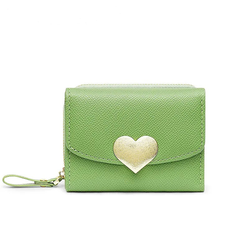 Wallet mini wallet with love buckle