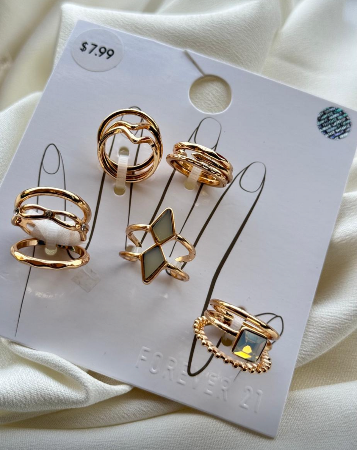 Ring Set white double ring