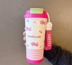 Tumbler happy day Good luck coffee mug