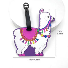 Luggage tag passport travel Llama