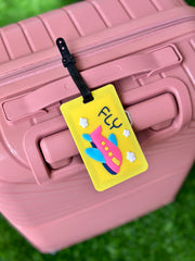 Luggage tag passport travel essential fly