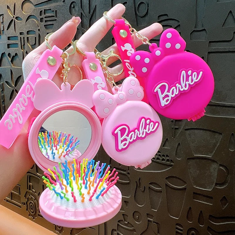 Key Holder barbie with Mirror and Comb