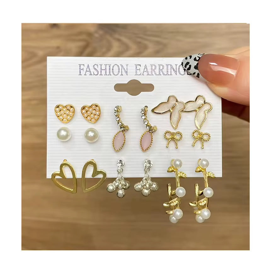 Earring set love ,Butterfly