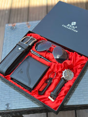 Mens Gift set combo wallet sunglasses watch key holder belt