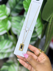 Chain cartier with black mid part