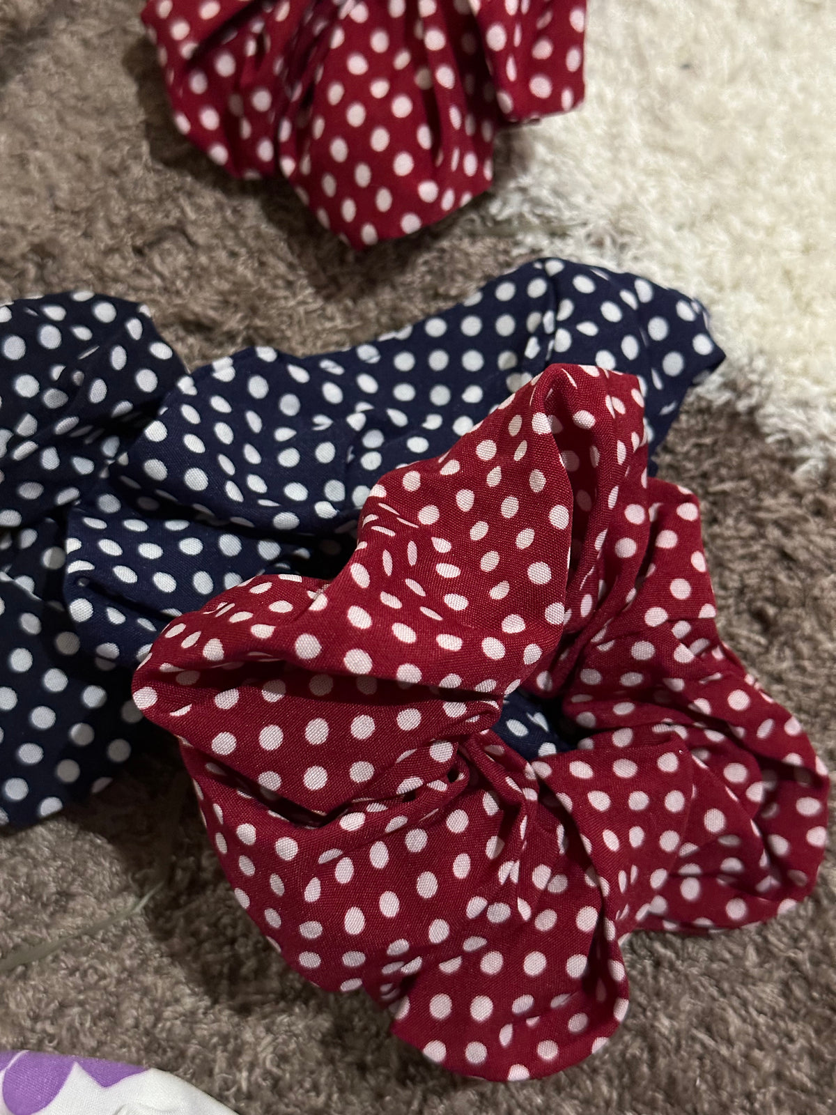 Hairband Scrunchies polka dot dotted