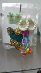 Colored acyrlic earring set 0002