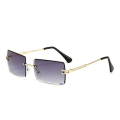 Sunglasses rimless rectangle