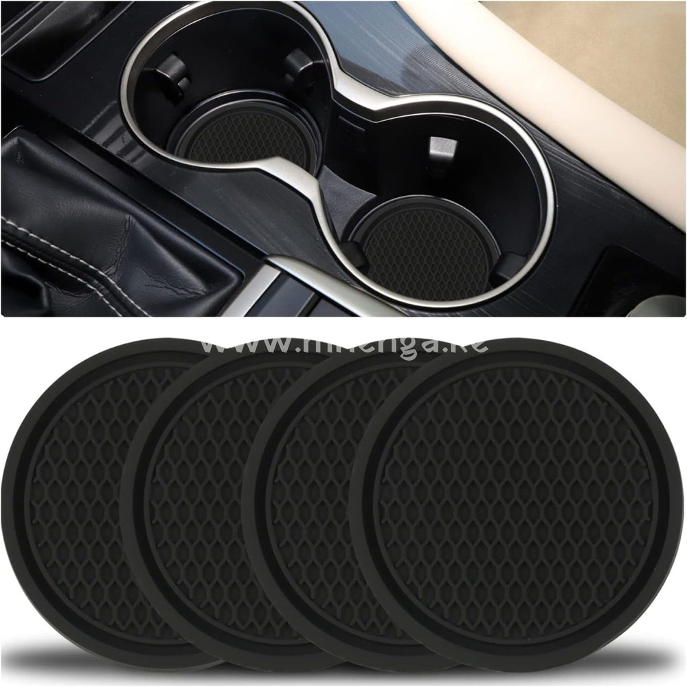 Car Cup Coaster 2Pcs Universal Non-Slip Holders Embedded In Ornaments Interior Accessories Blue