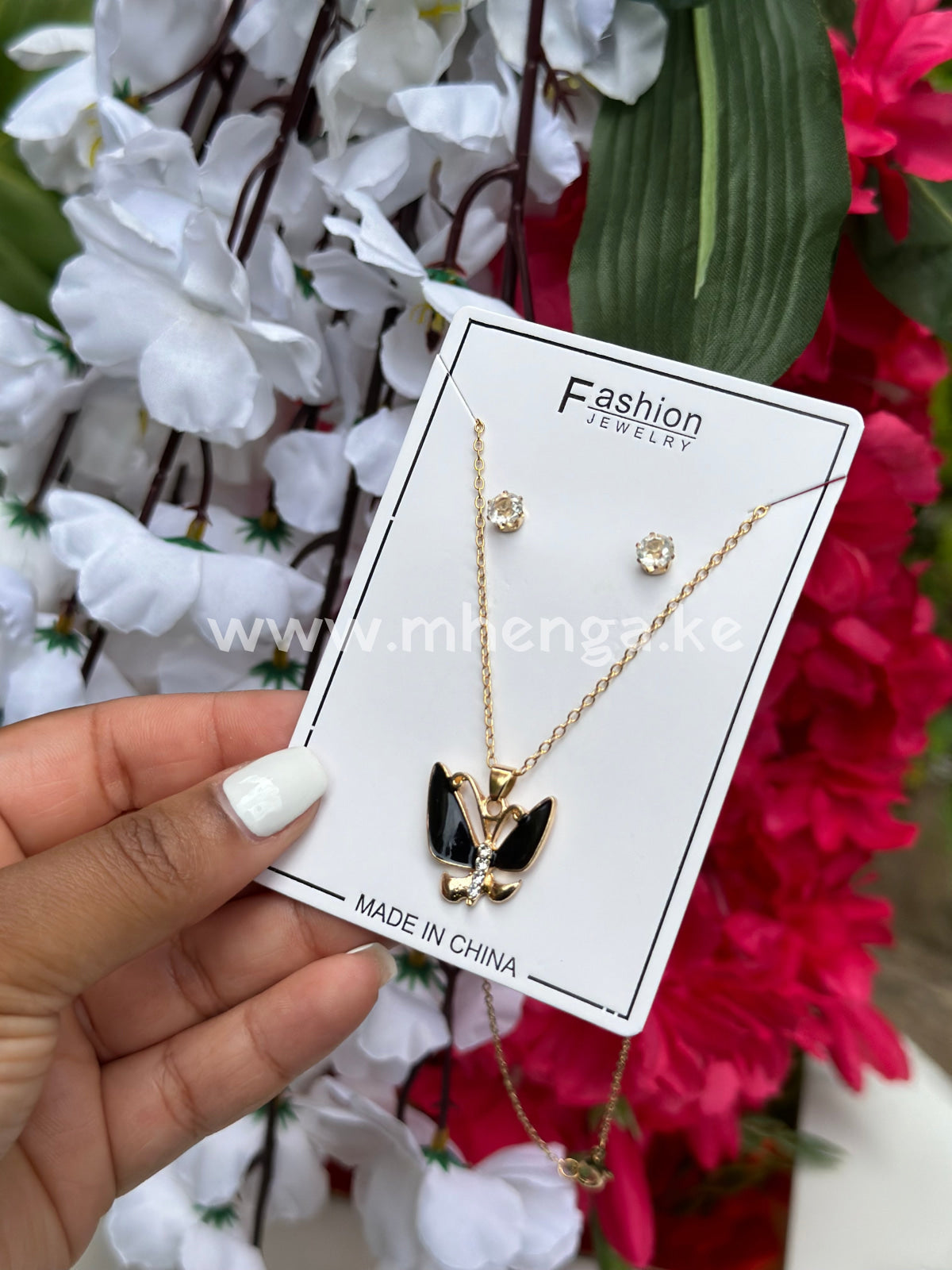 Chain Necklace And Earring Sets Butterfly Set